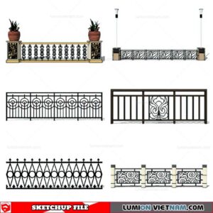 Balustrade - Sketchup Model By Cuong Covua