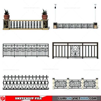 Balustrade - Sketchup Model By Cuong Covua