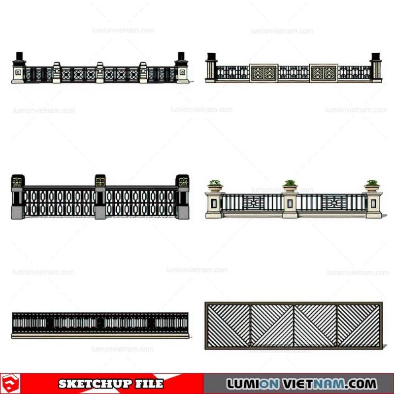 Balustrade - Sketchup Model By Cuong Covua