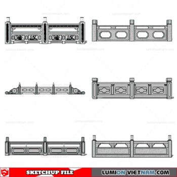 Balustrade - Sketchup Model By Cuong Covua