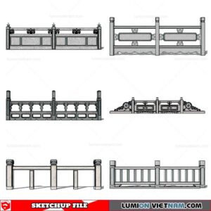 Balustrade - Sketchup Model By Cuong Covua