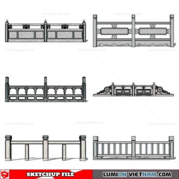 Balustrade - Sketchup Model By Cuong Covua