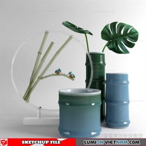 Decor Vases - Sketchup Models By To Tien Vu
