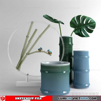 Decor Vases - Sketchup Models By To Tien Vu