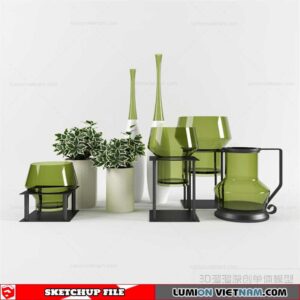 Decor Vases - Sketchup Models By To Tien Vu