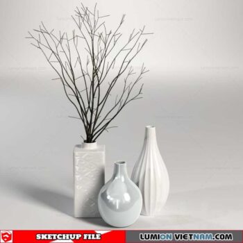 Decor Vases - Sketchup Models By To Tien Vu