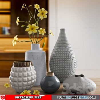Decor Vases - Sketchup Models By To Tien Vu