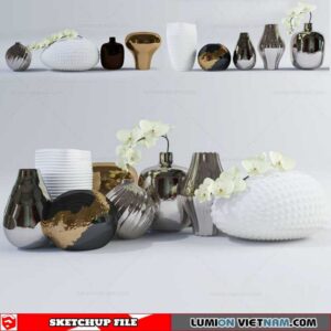 Decor Vases - Sketchup Models By To Tien Vu
