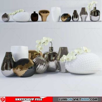 Decor Vases - Sketchup Models By To Tien Vu