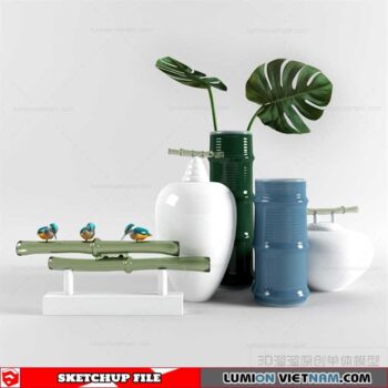 Decor Vases - Sketchup Models By To Tien Vu