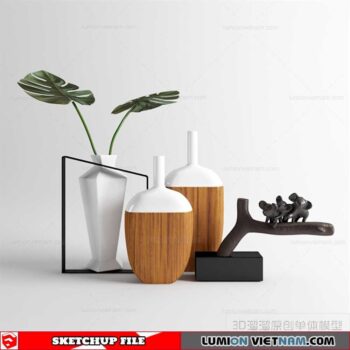 Decor Vases - Sketchup Models By To Tien Vu