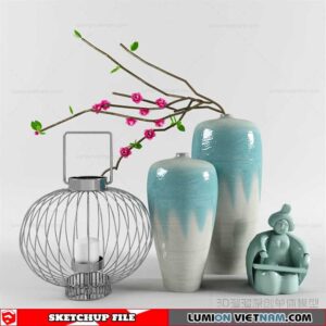 Decor Vases - Sketchup Models By To Tien Vu