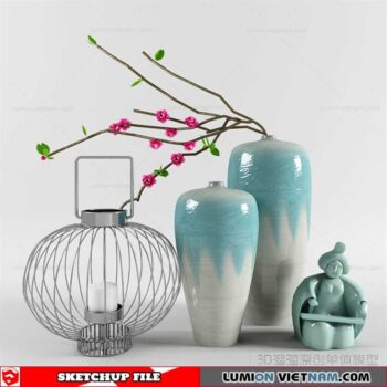 Decor Vases - Sketchup Models By To Tien Vu