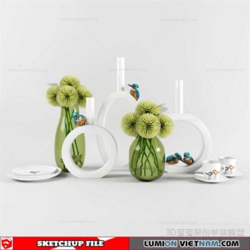 Decor Vases - Sketchup Models By To Tien Vu