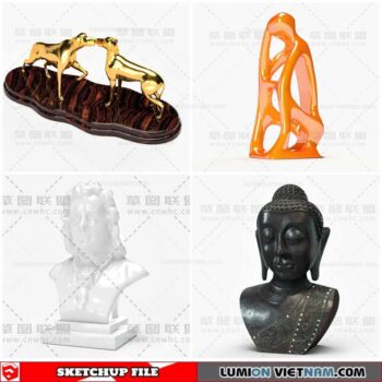 Sculpture Decor - Sketchup Models By Cuong Covua