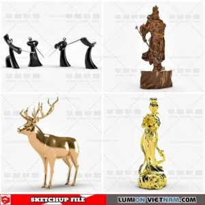 Sculpture Decor - Sketchup Models By Cuong Covua