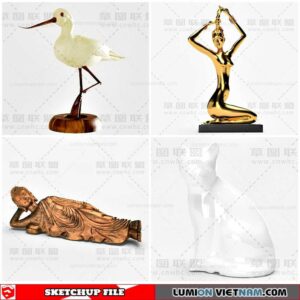Sculpture Decor - Sketchup Models By Cuong Covua