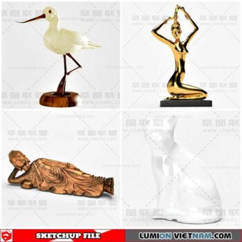Sculpture Decor - Sketchup Models By Cuong Covua