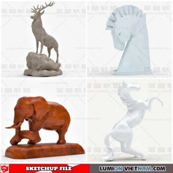Sculpture Decor - Sketchup Models By Cuong Covua