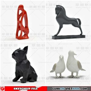 Sculpture Decor - Sketchup Models By Cuong Covua