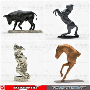 Sculpture Decor - Sketchup Models By Cuong Covua
