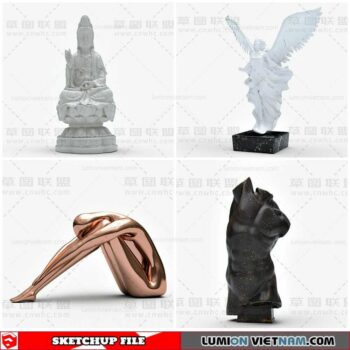 Sculpture Decor - Sketchup Models By Cuong Covua