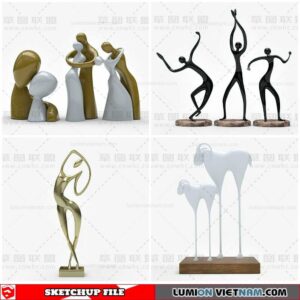 Sculpture Decor - Sketchup Models By Cuong Covua