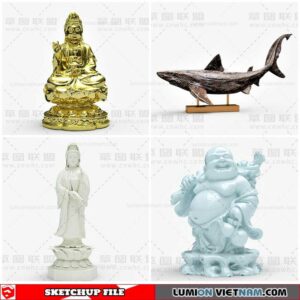 Sculpture Decor - Sketchup Models By Cuong Covua