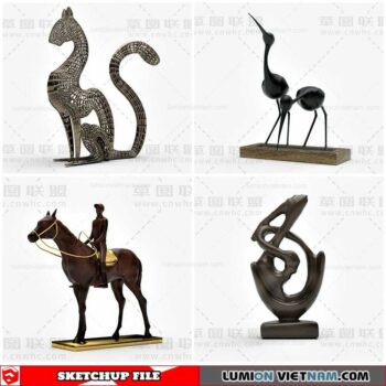 Sculpture Decor - Sketchup Models By Cuong Covua