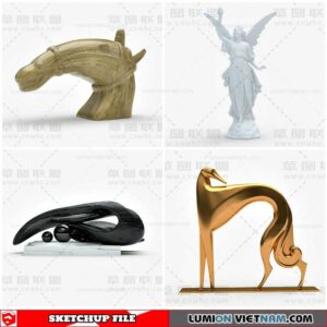 Sculpture Decor - Sketchup Models By Cuong Covua