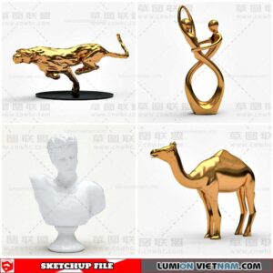 Sculpture Decor - Sketchup Models By Cuong Covua