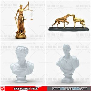 Sculpture Decor - Sketchup Models By Cuong Covua