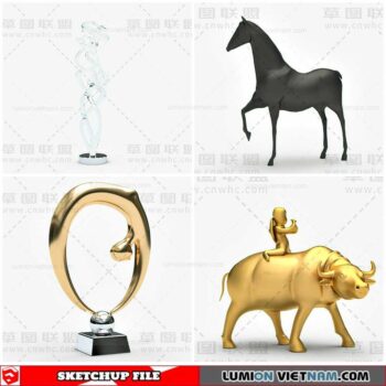 Sculpture Decor - Sketchup Models By Cuong Covua
