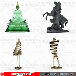 Sculpture Decor - Sketchup Models By Cuong Covua