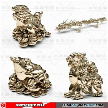 Sculpture Decor - Sketchup Models By Cuong Covua