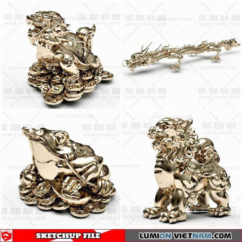 Sculpture Decor - Sketchup Models By Cuong Covua