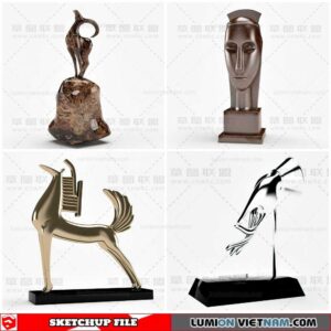 Sculpture Decor - Sketchup Models By Cuong Covua