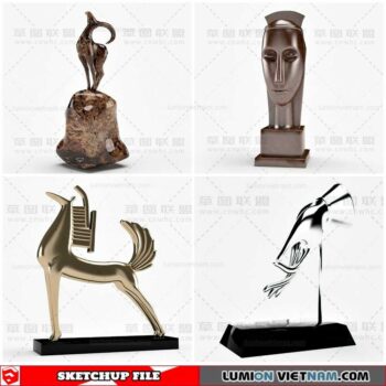 Sculpture Decor - Sketchup Models By Cuong Covua
