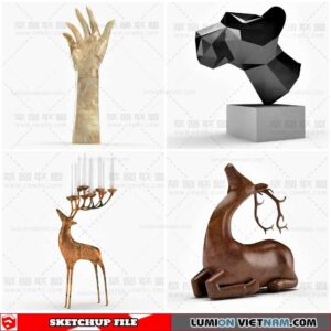 Sculpture Decor - Sketchup Models By Cuong Covua