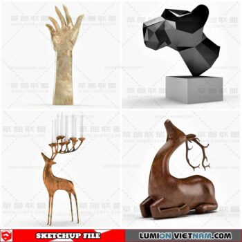 Sculpture Decor - Sketchup Models By Cuong Covua