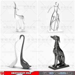Sculpture Decor - Sketchup Models By Cuong Covua