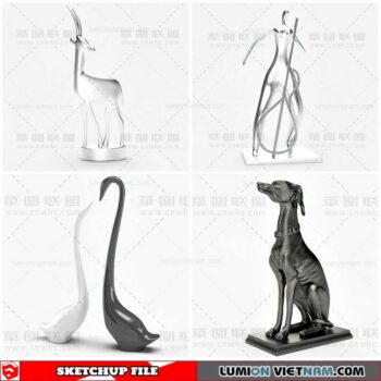 Sculpture Decor - Sketchup Models By Cuong Covua