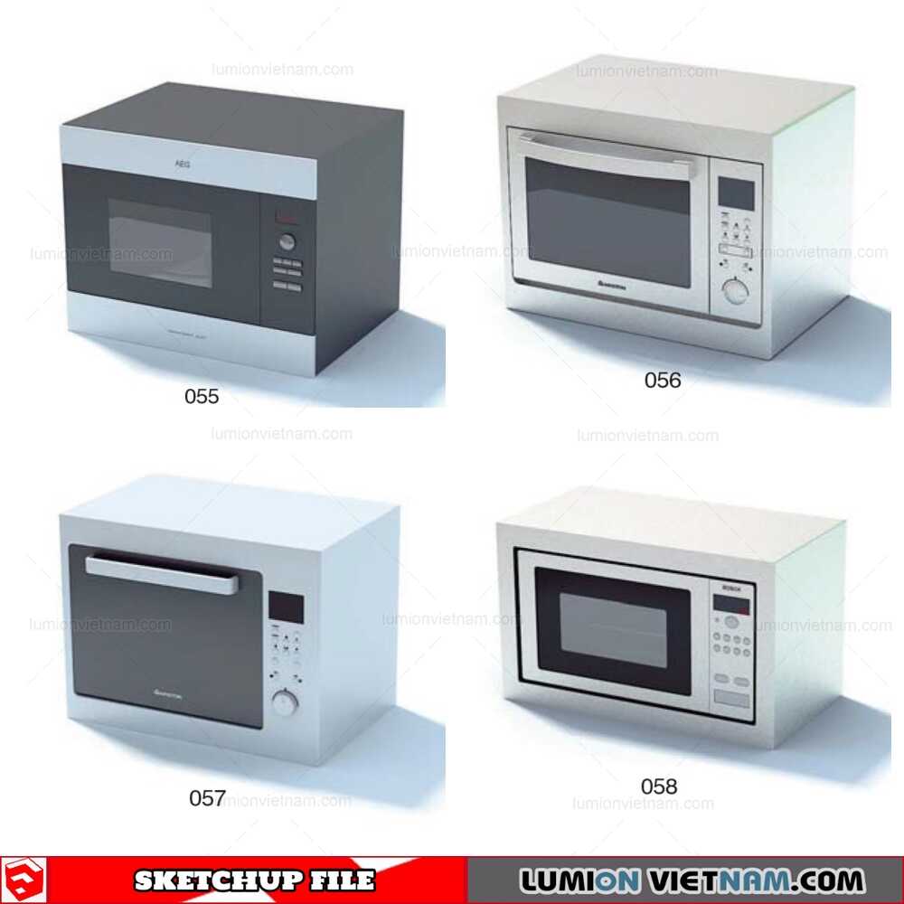 200921-Micro-Wave-(1)-Sketchup-Models