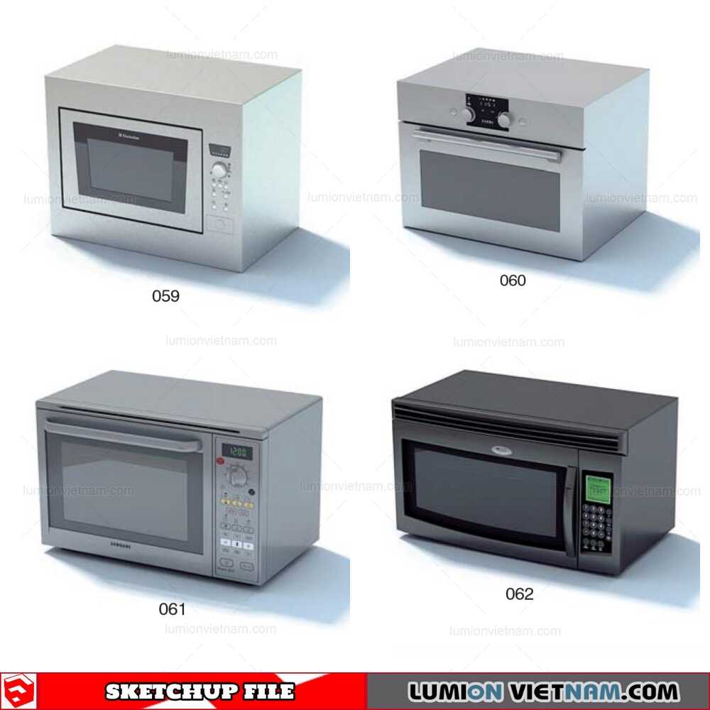 200921-Micro-Wave-(2)-Sketchup-Models