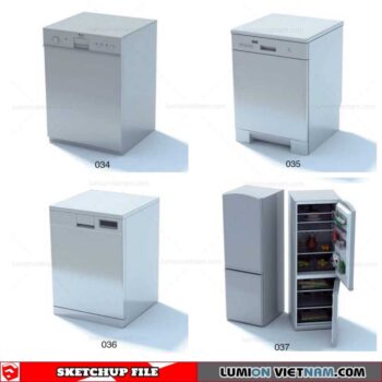 Refrigerator - Sketchup Models By Nha Tay