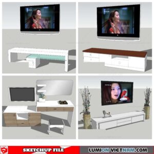Tv Shelf - Sketchup Models By Nha Tay
