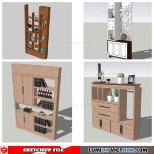 Bookself - Sketchup Models By Nha Tay