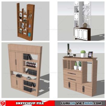 Bookself - Sketchup Models By Nha Tay