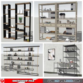 Bookself - Sketchup Models By Nha Tay