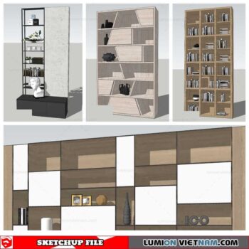 Bookself - Sketchup Models By Nha Tay